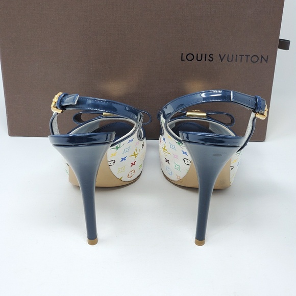 💯 Auth Louis Vuitton Multicolor High Heel Shoes - Picture 4 of 8